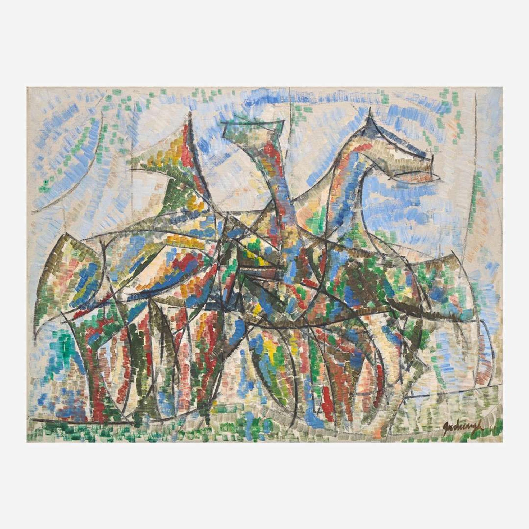 Robert Goodnough (American, 1917-2010) Movement of Horses