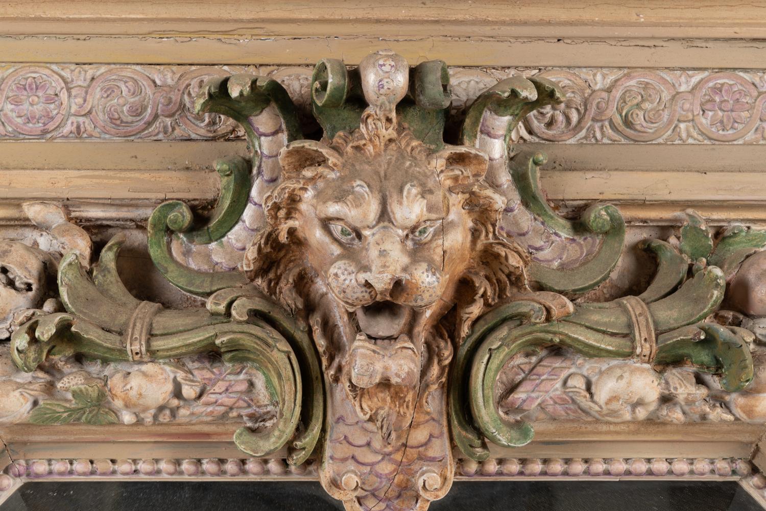 An Italian Painted Mirror