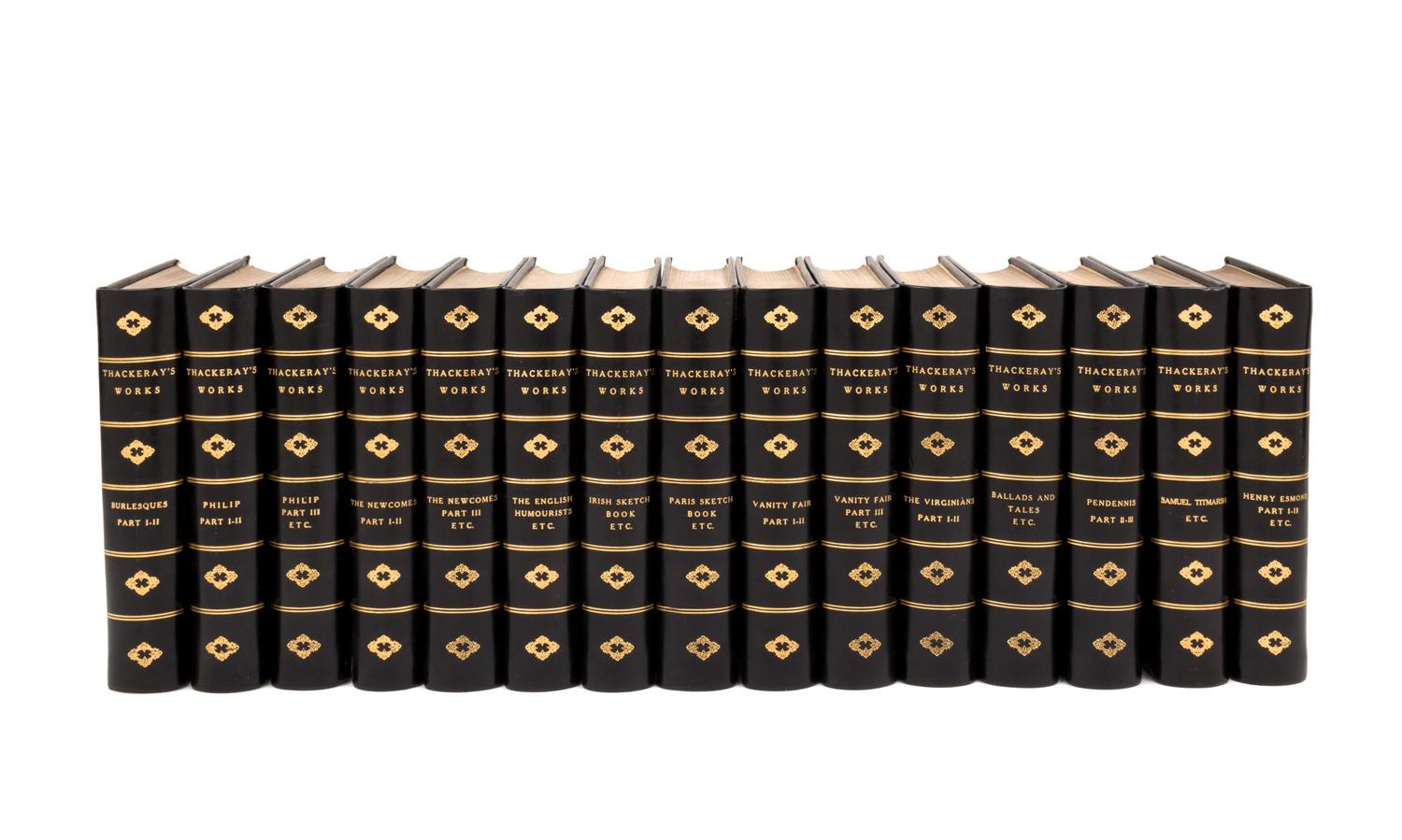 THACKERAY, William Makepeace (1811-1863). Works . Chicago and New York: Nathaniel Moore, n.d.