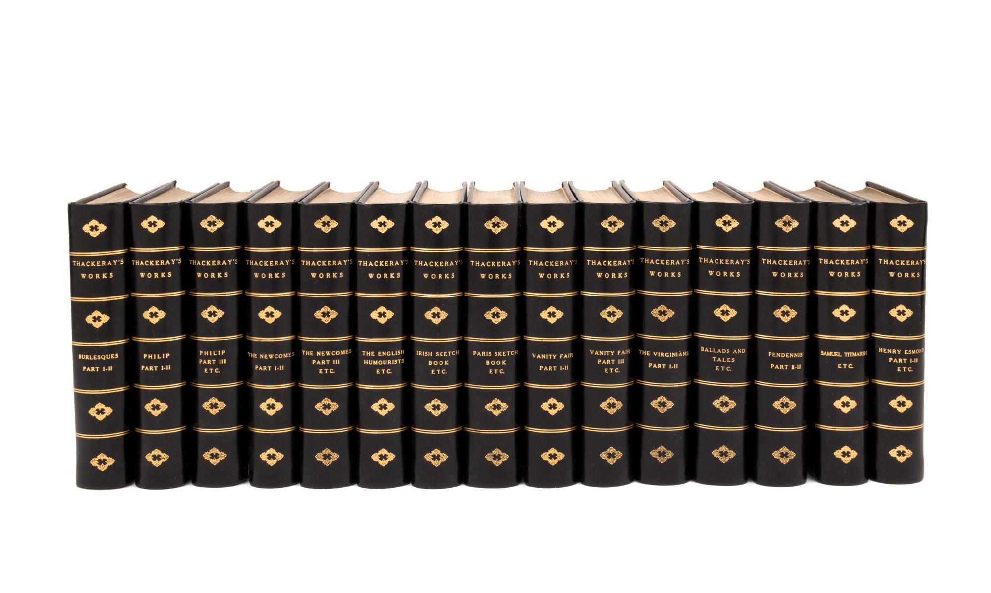 THACKERAY, William Makepeace (1811-1863). Works . Chicago and New York: Nathaniel Moore, n.d.