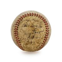 A 1936 World Series Champion New York Yankees Team Signed Baseball, Including Lou Gehrig and Joe DiMaggio (JSA Letter).