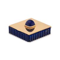 CARTIER, YELLOW GOLD AND LAPIS LAZULI COMPACT
