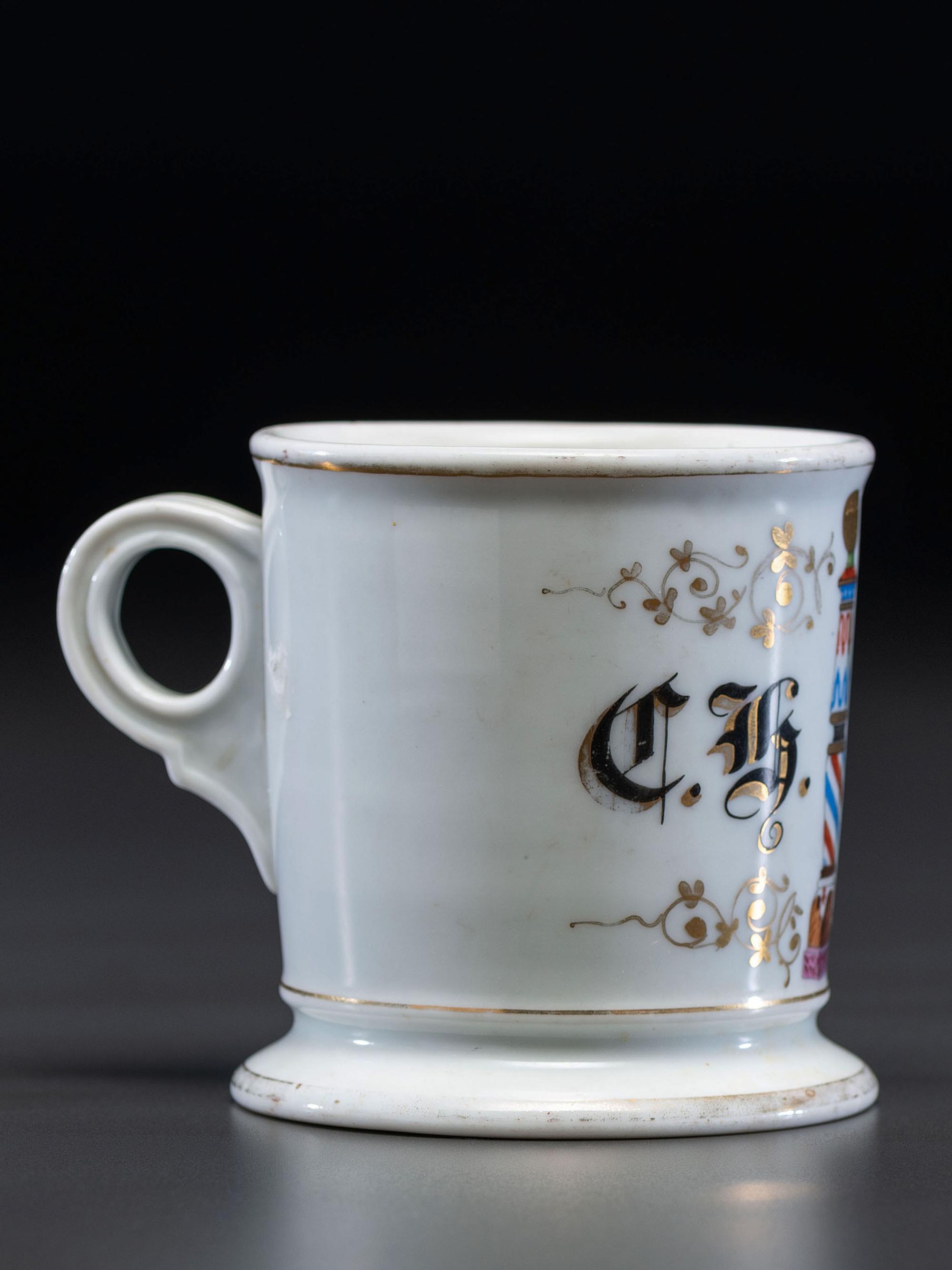 A Barber's Porcelain Occupational Shaving Mug