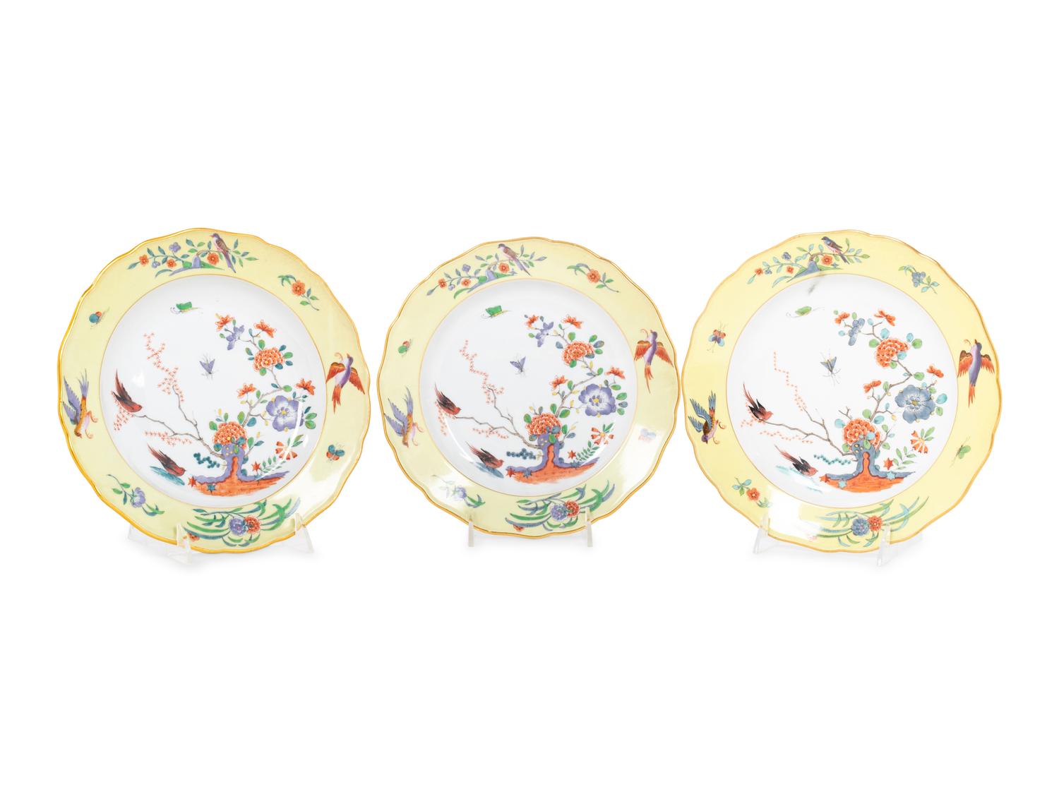 A Set of Ten Meissen Porcelain Plates