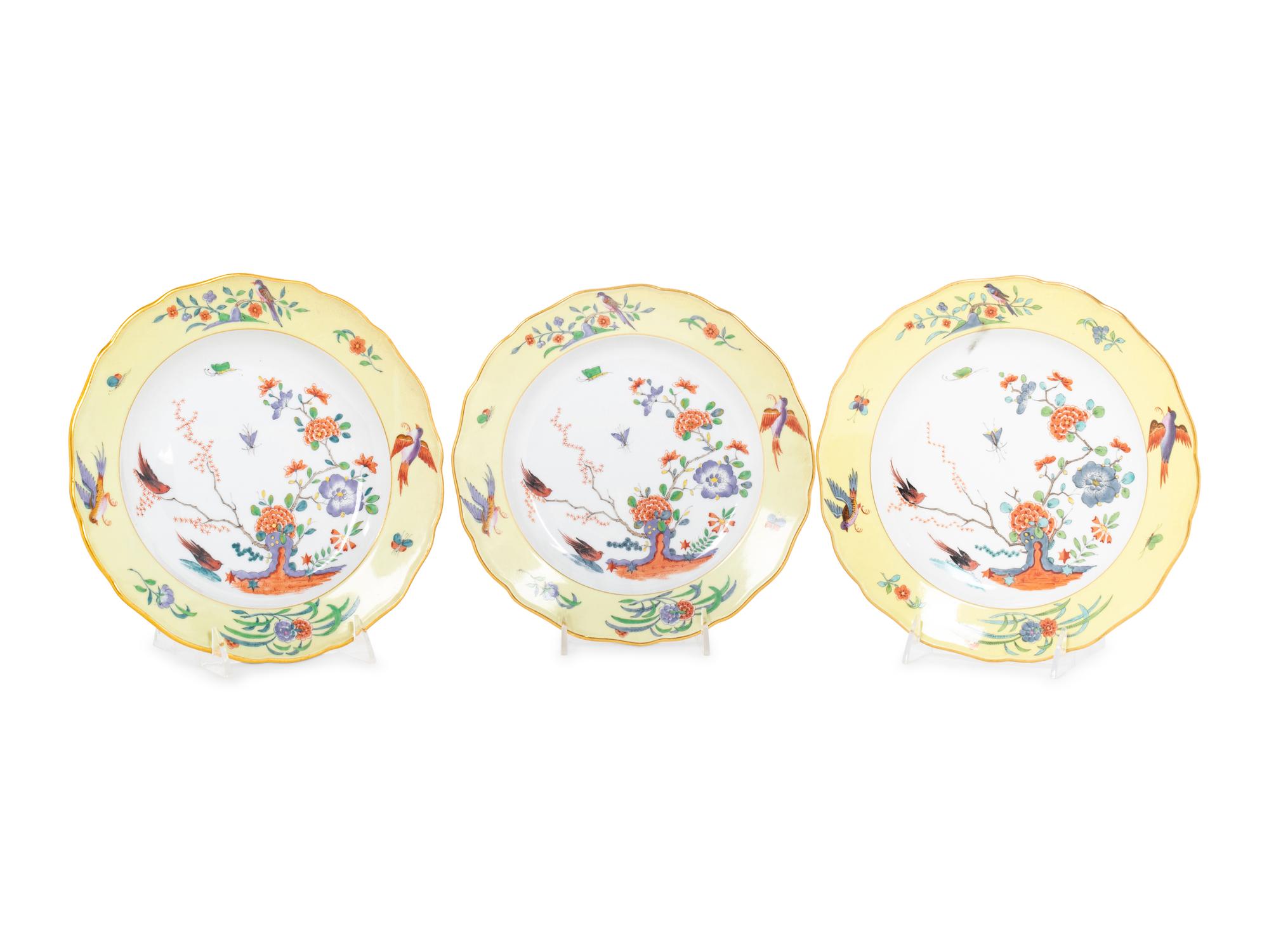 A Set of Ten Meissen Porcelain Plates