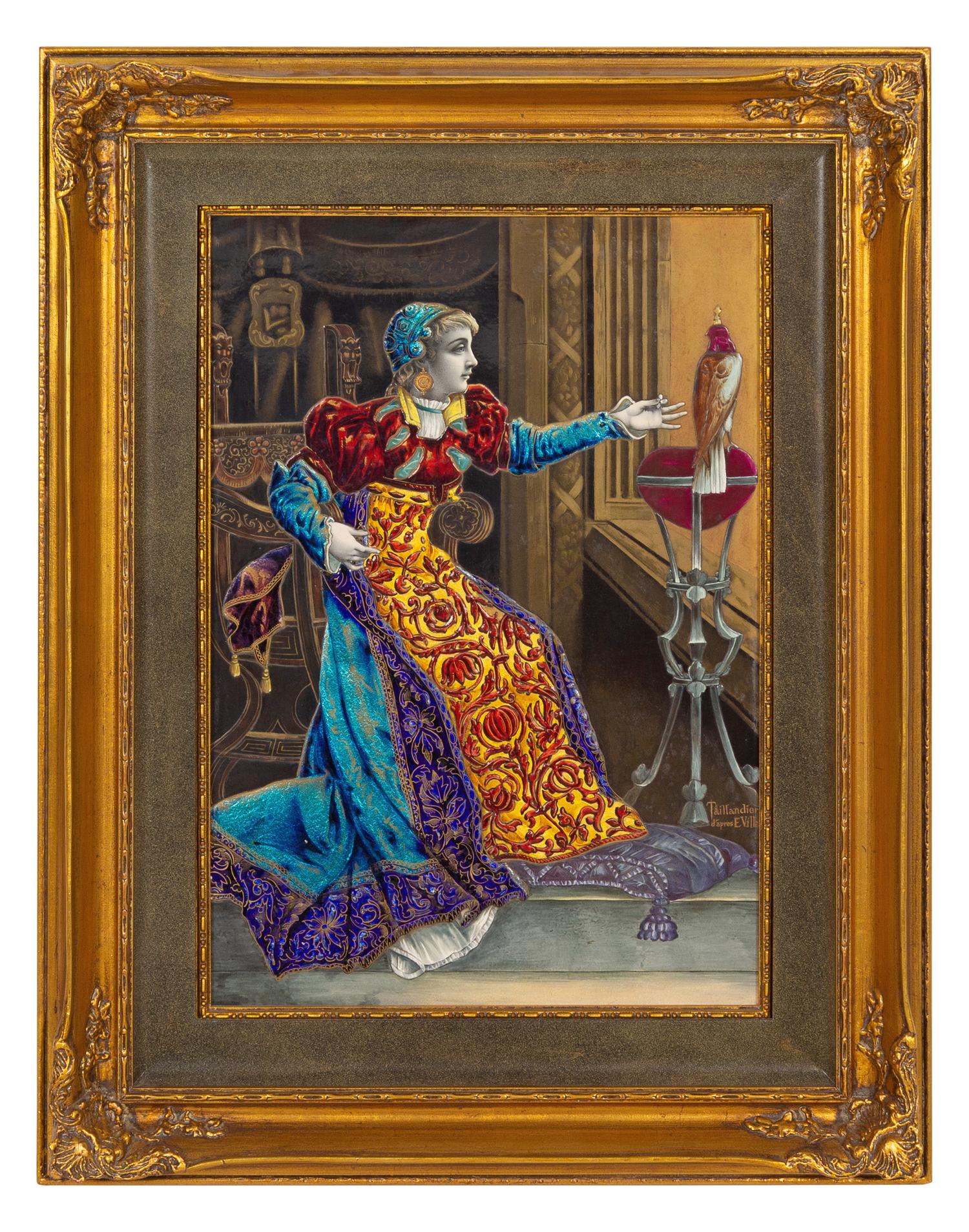 A French Enameled Plaque
