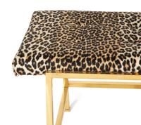 A Dunbar Brass-Frame Bench by Edward Wormley