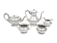 An American Silver Five-Piece Tea and Coffee Service