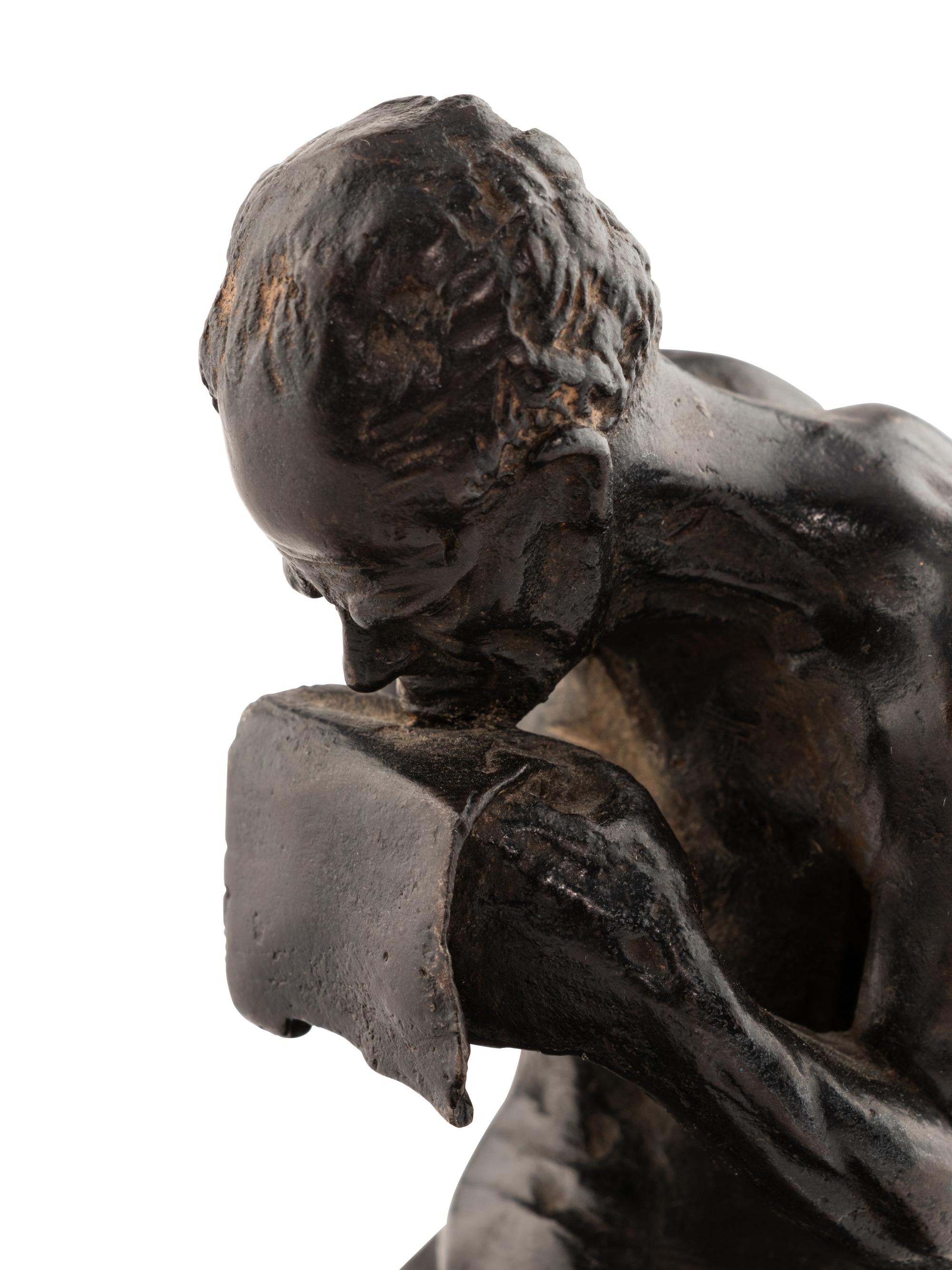 A French Bronze of a Seated Male Figure