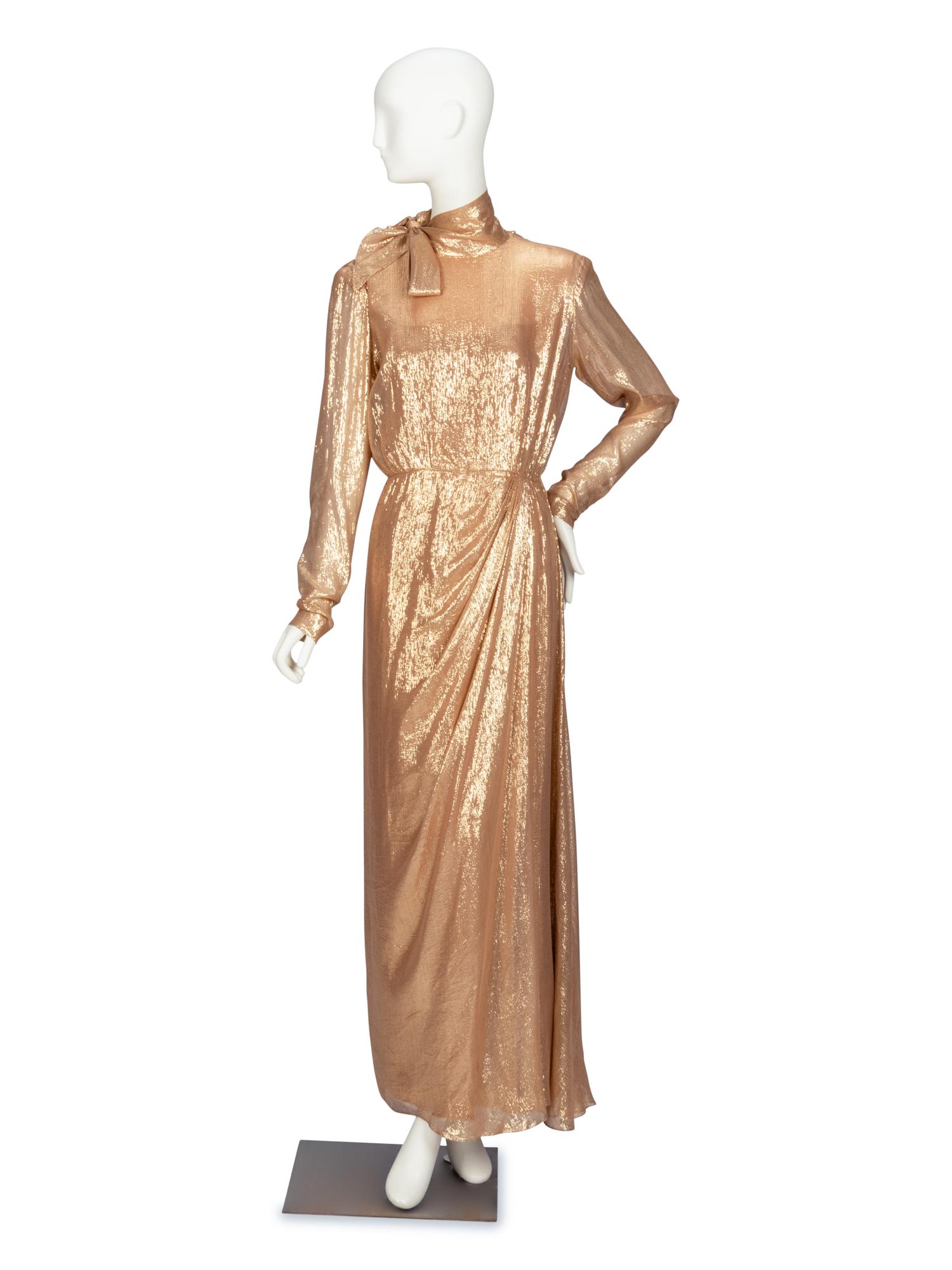 Bob Mackie, Gold Lamé Gown worn by Lucille Ball