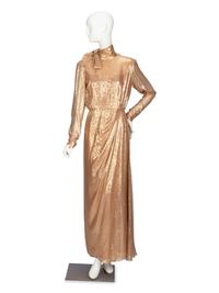 Bob Mackie, Gold Lamé Gown worn by Lucille Ball