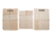 [SLAVERY & ABOLITION]. A group of 4 anti-slavery newspapers highlighted by The Liberator Extra featuring a printing of Charles Sumner's 1863 speech at Cooper Institute, comprising: