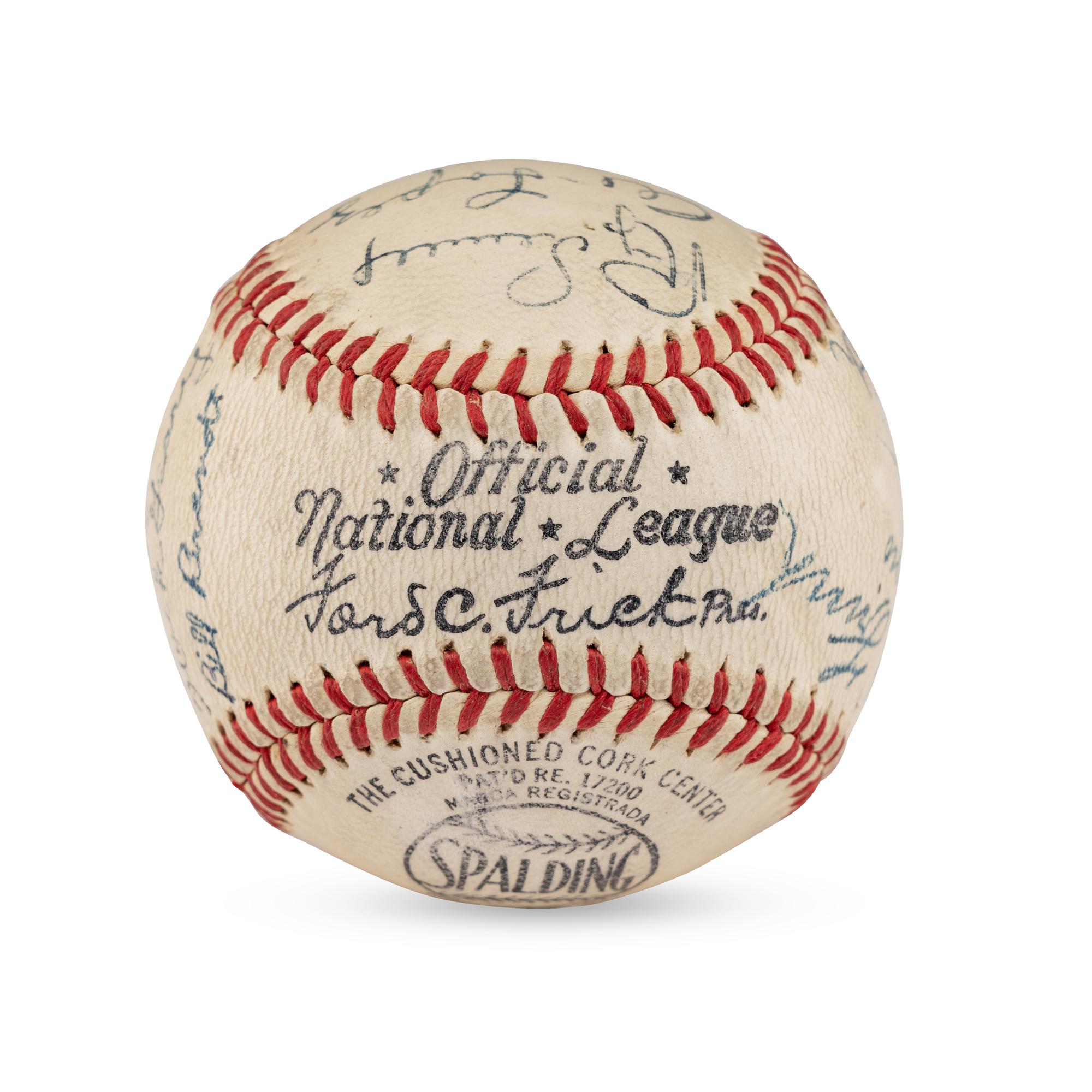 A 1943 Pittsburgh Pirates Team Signed Autograph Baseball (Beckett Authentication Services Letter of Authenticity)