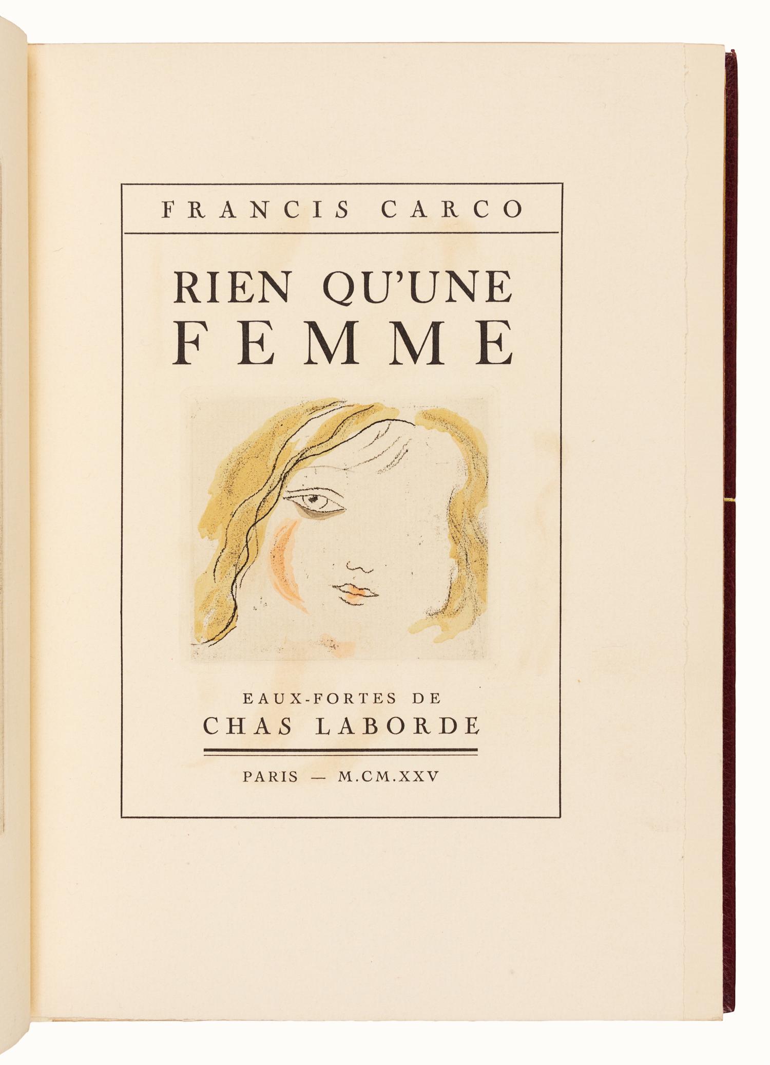 [BINDINGS]. [LÉOTARD, GENEVIÈVE - BINDER]. A group of 2 works in fine Art Deco bindings by Léotard.