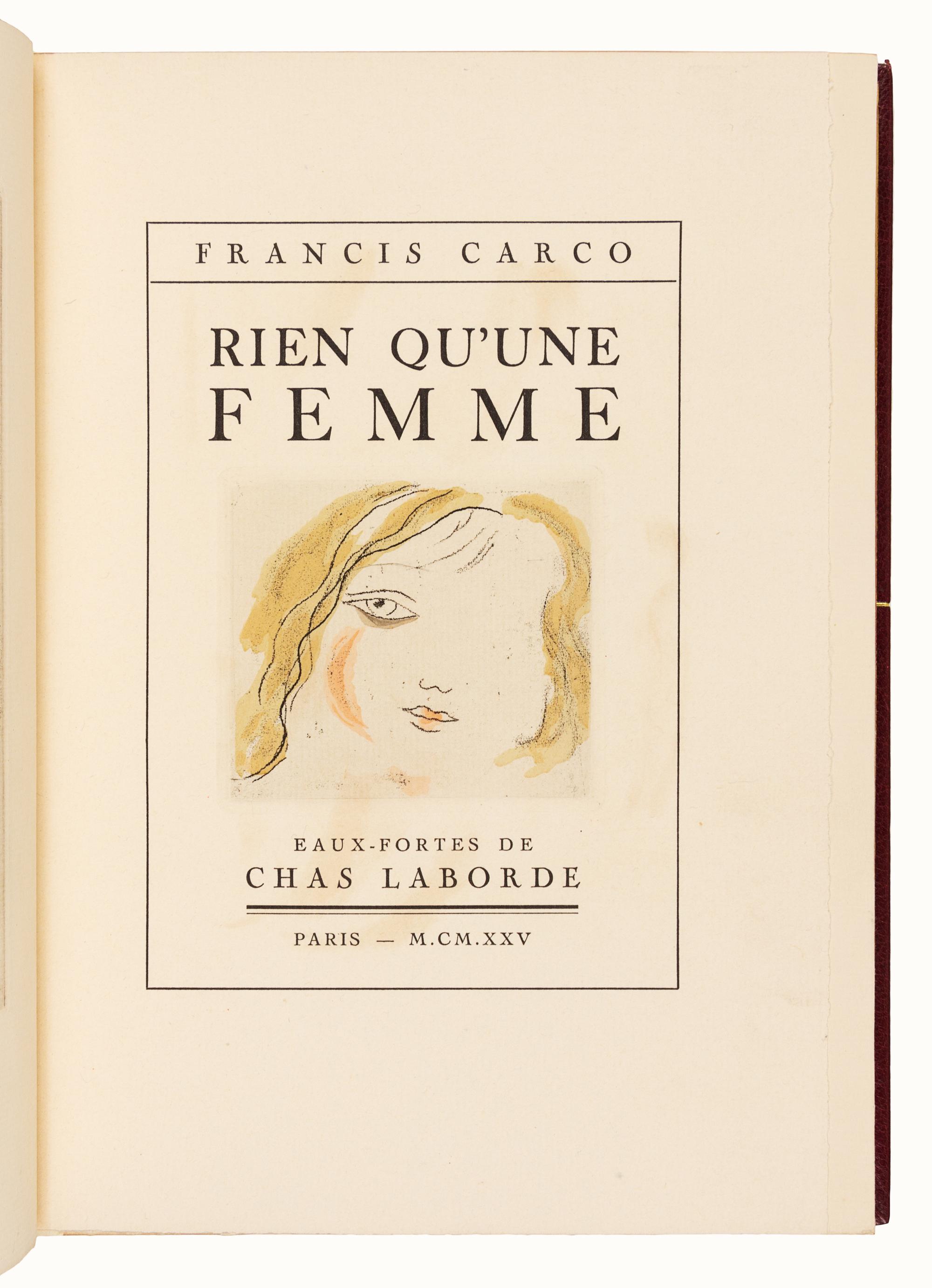 [BINDINGS]. [LÉOTARD, GENEVIÈVE - BINDER]. A group of 2 works in fine Art Deco bindings by Léotard.