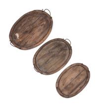 A Group of Rustic Style Nesting Trays