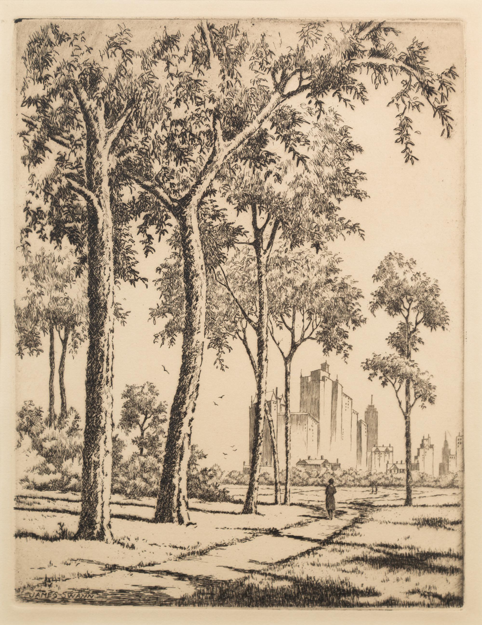 [ARCHITECTURE]. A group of 11 drypoint etchings by James Swann, Leon Pescheret, Chester S. Danforth and others.