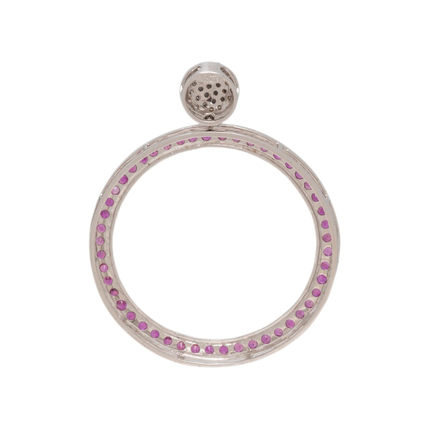 RUBY AND DIAMOND PENDANT