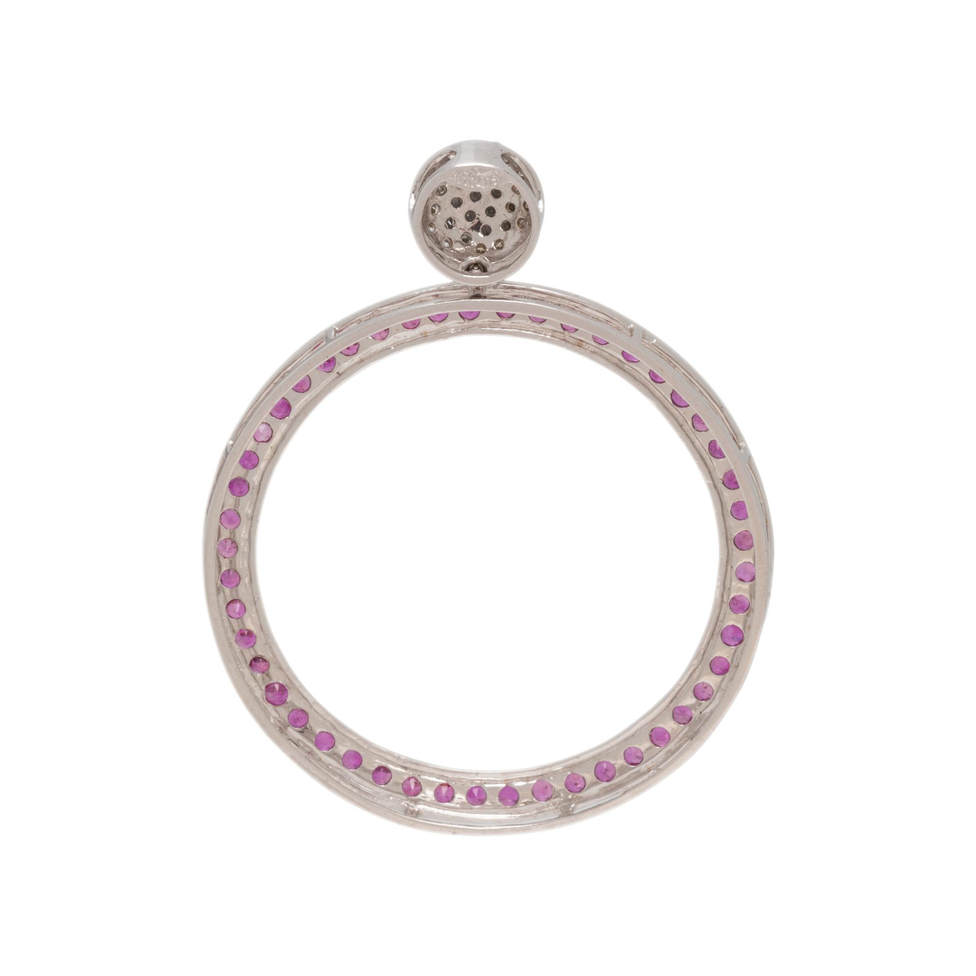 RUBY AND DIAMOND PENDANT