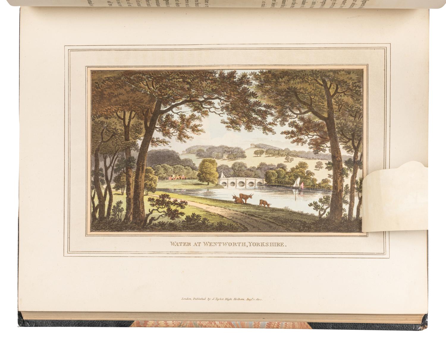 REPTON, Humphry (1752-1818). Observations on the Theory and Practice of Landscape Gardening, including some remarks on Grecian and Gothic Architecture . London: T. Bensley for J. Taylor, 1803.