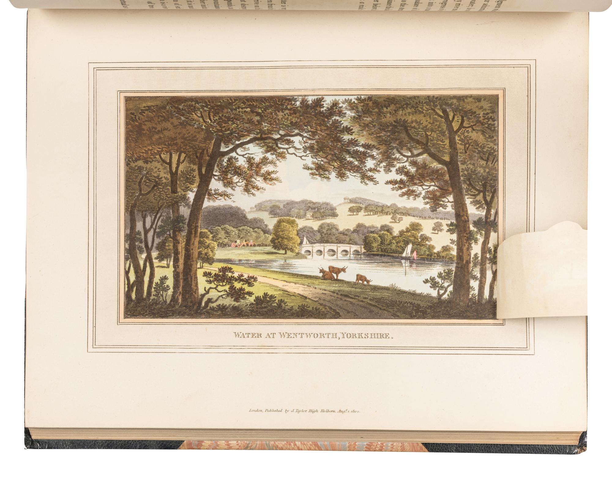 REPTON, Humphry (1752-1818). Observations on the Theory and Practice of Landscape Gardening, including some remarks on Grecian and Gothic Architecture . London: T. Bensley for J. Taylor, 1803.
