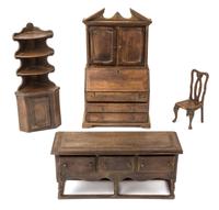 Four Furniture Articles Height of first 7 3/4 inches. — Toad Hall Toys Inc.