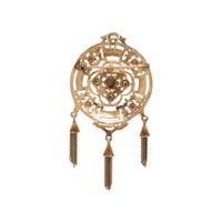 GEMSTONE AND ENAMEL PENDANT/BROOCH