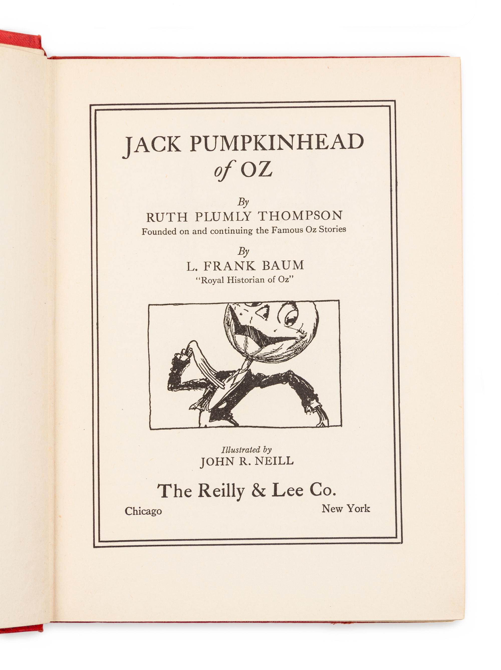 BAUM, Frank L. and Ruth Plumly THOMPSON. -- John R. Neill, illustrator. A group of 6 later editions of the Famous Oz Stories.