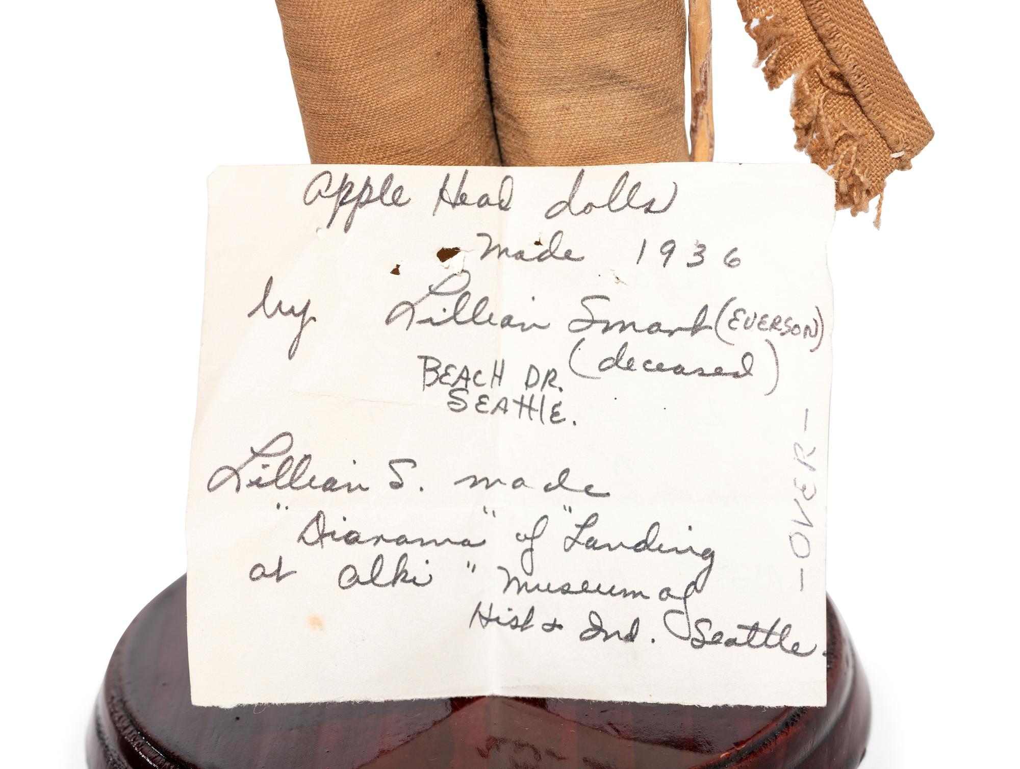 Pair of Applehead Dolls