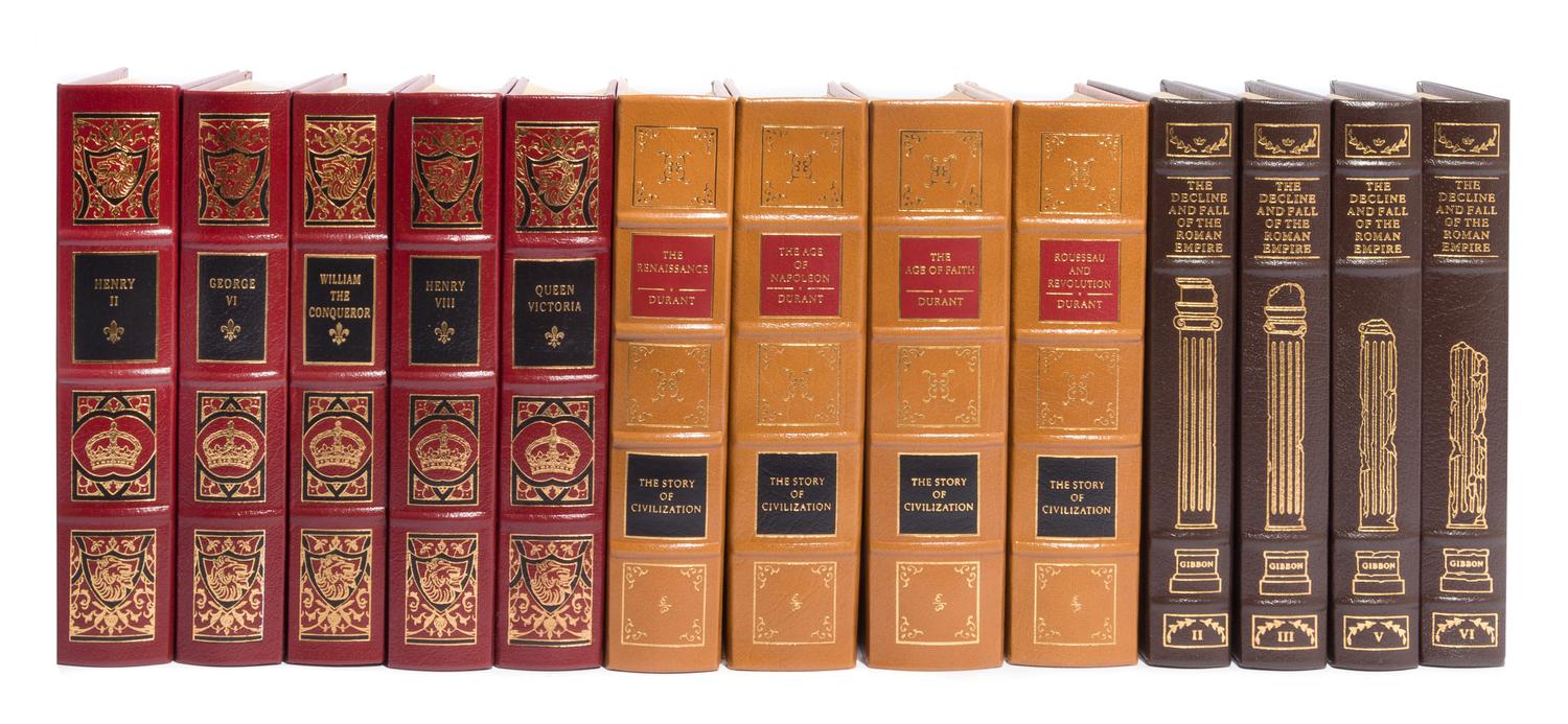 (EASTON PRESS) 3 sets of historical works in 29 vols. Norwalk, CT, various dates.