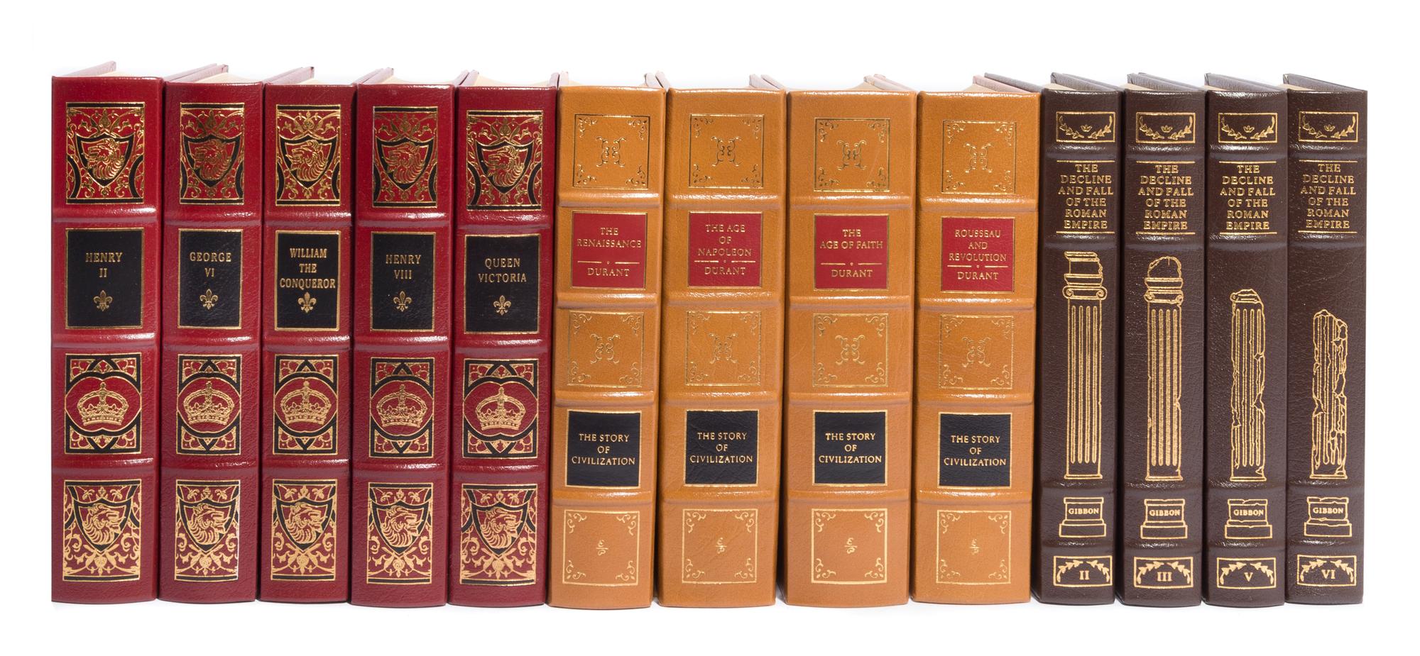 (EASTON PRESS) 3 sets of historical works in 29 vols. Norwalk, CT, various dates.