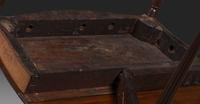 A Federal Birch Veneered and Inlaid Mahogany Serpentine-Top Games Table