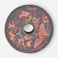 A large Japanese cloisonné ikebana vase 日本掐絲琺瑯大花樽 Circa ?1870-1875