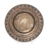 Tiffany Furnaces, a metal and enamel bowl (405)