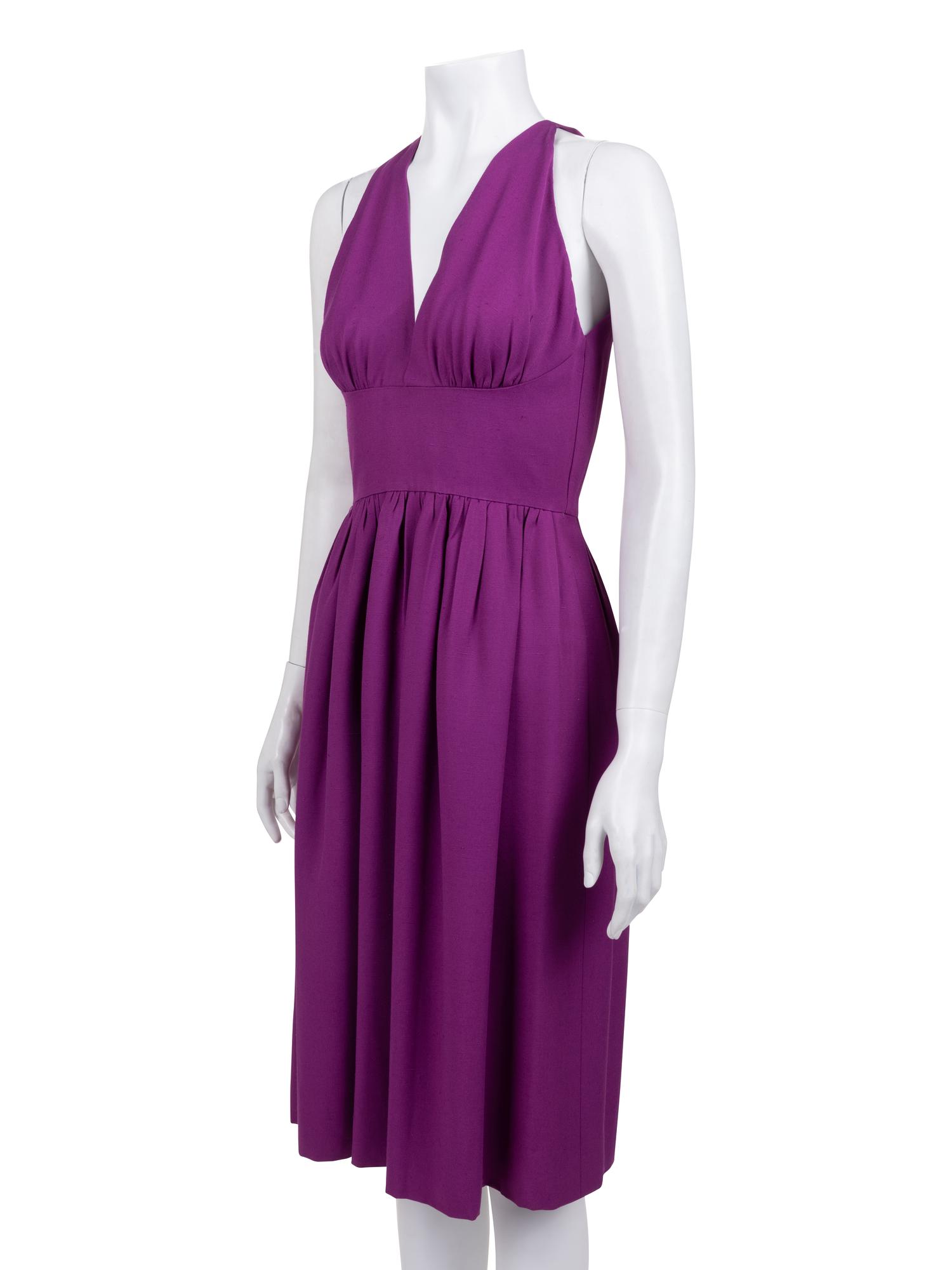 Two Designer Dresses: One Halston and One Fabrice, 1970-80s