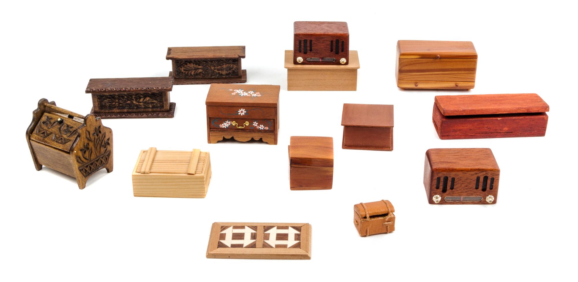 A Collection of Decorative Articles Width of widest 2 1/2 inches. — Various Makers