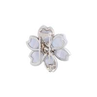VAN CLEEF & ARPELS, LAVENDER AGATE AND DIAMOND 'ROSE DE NÖEL' BROOCH