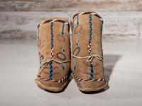 Apache Beaded Hide Moccasins