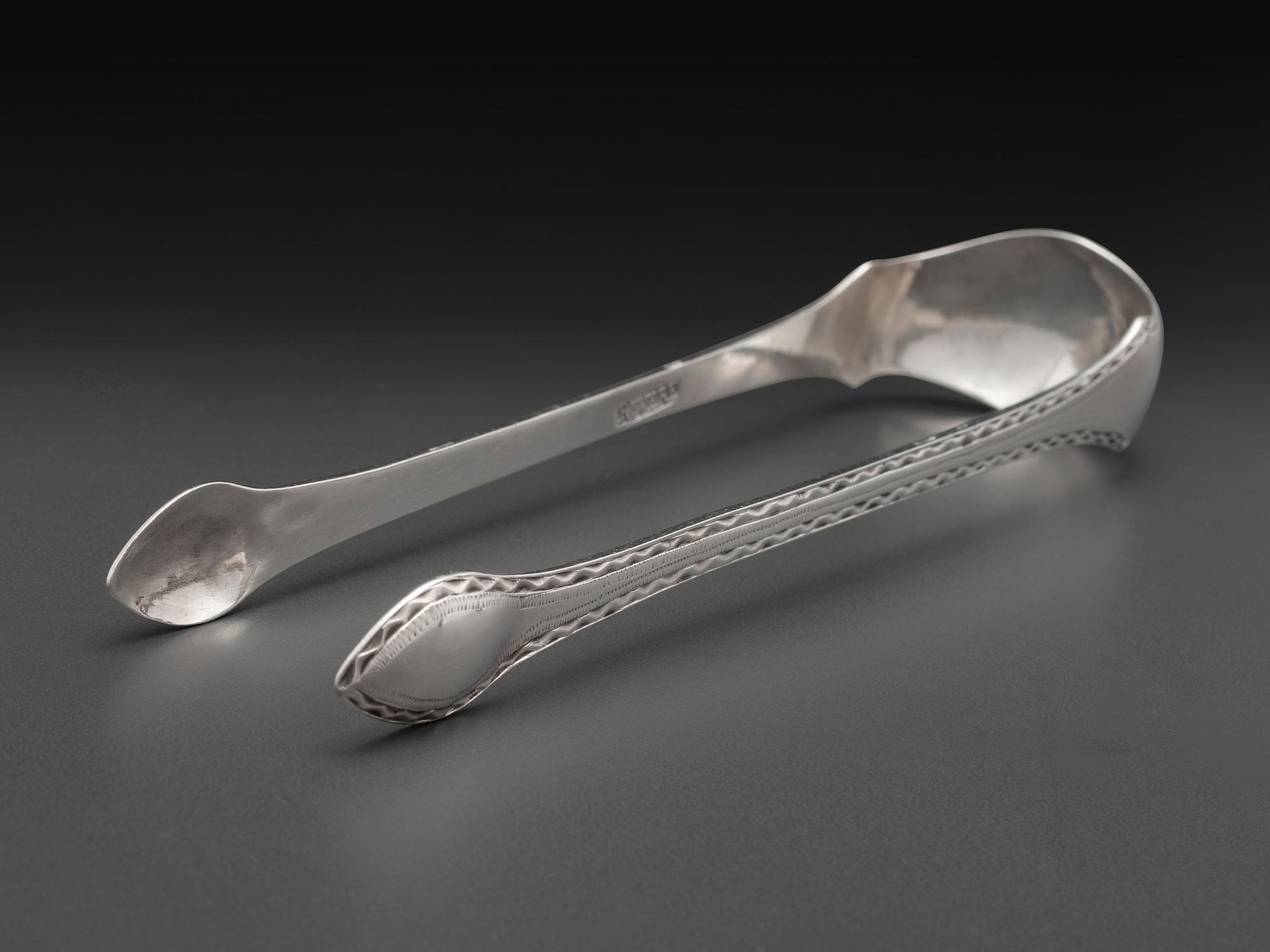 A Pair of American Silver Sugar Tongs