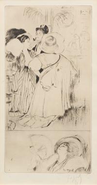 Louis Auguste Mathieu Legrand, (French, 1863-1951), Les bars, 1909 (Suite of 8)