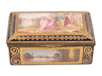 A Sèvres Style Porcelain Table Casket