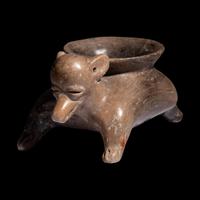 A Jalisco Effigy Dog Vessel
