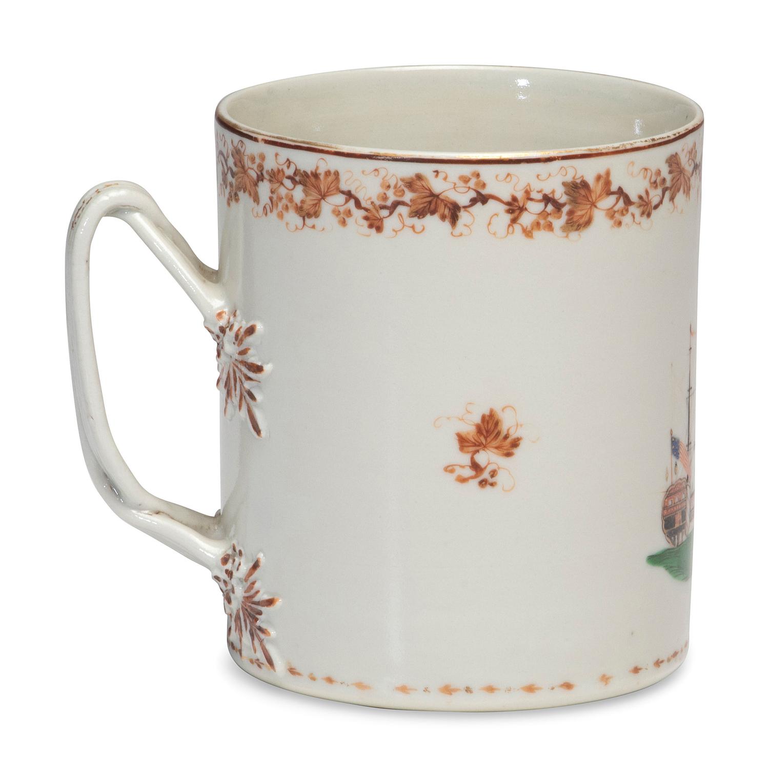 A Chinese Export Porcelain Mug for the American Market
