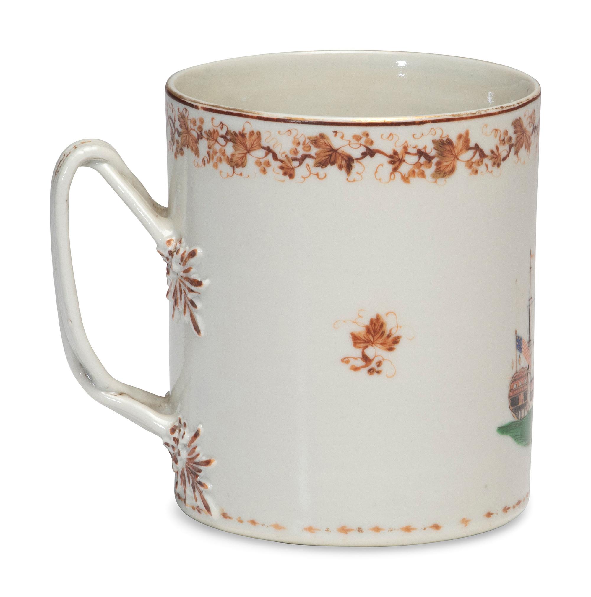 A Chinese Export Porcelain Mug for the American Market