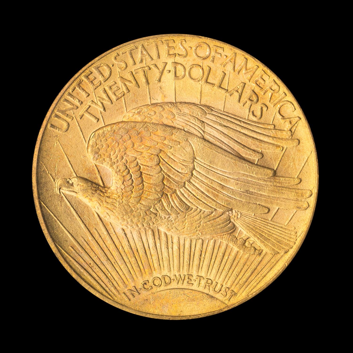 A United States 1915-S St. Gaudens $20 Gold Coin