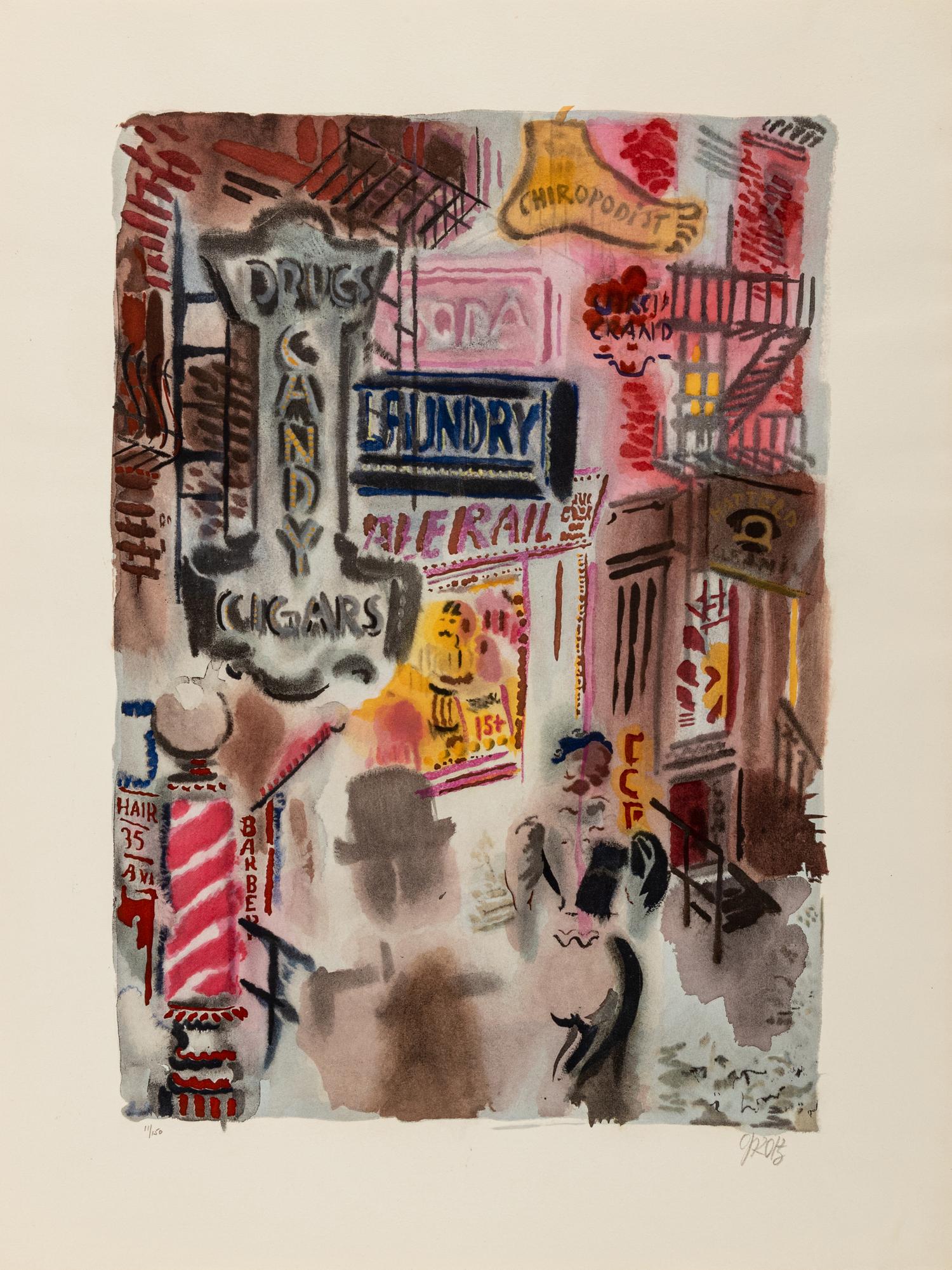Bagdad-on-the-Subway: A Portfolio of Six Signed Water-Colors Depicting O'Henry's New York
