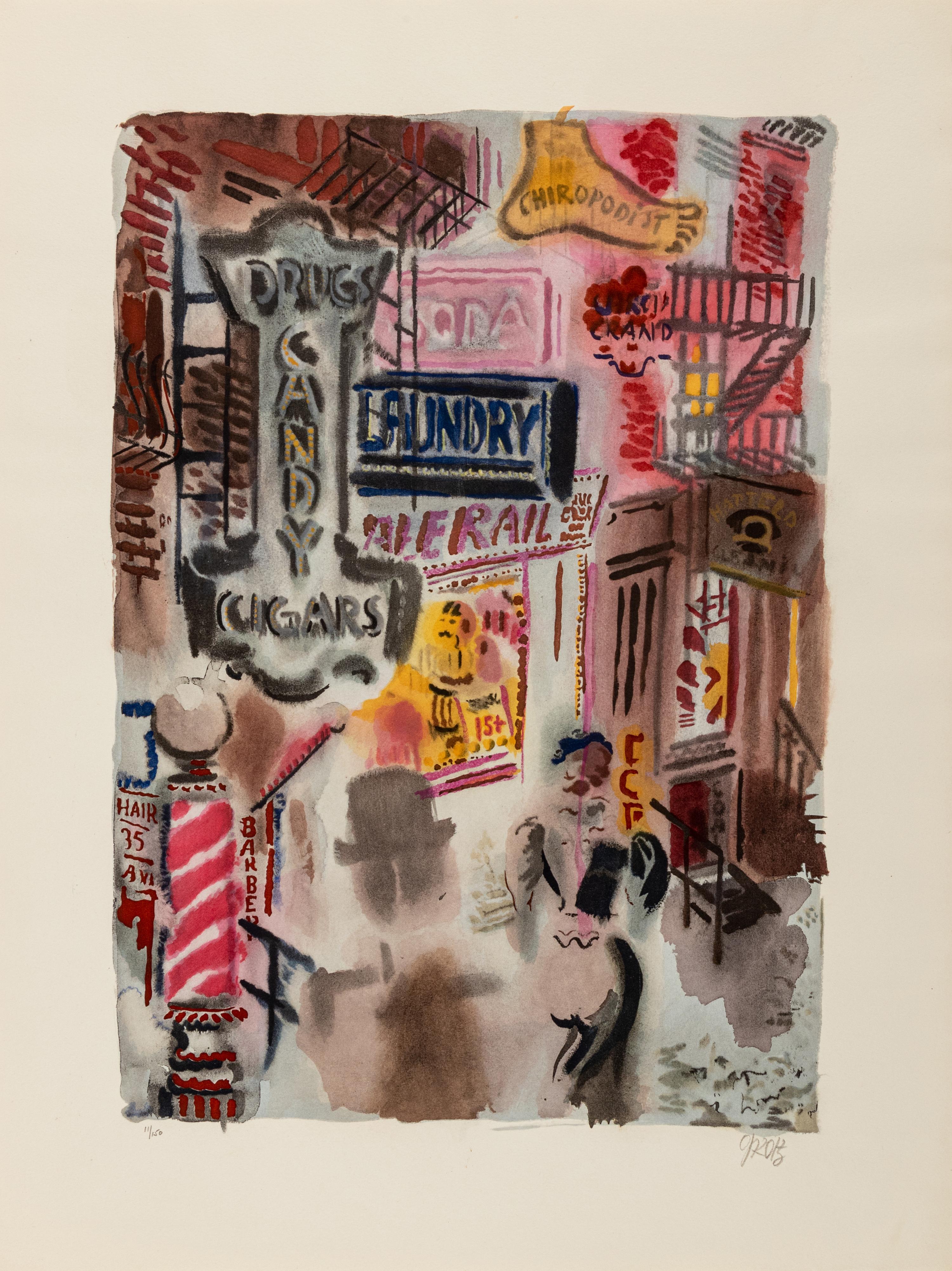 Bagdad-on-the-Subway: A Portfolio of Six Signed Water-Colors Depicting O'Henry's New York