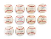 A Group of 3,000 Strikeout Club Signed Autograph Baseballs (Beckett Authentication Services).