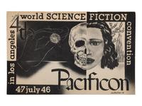 [WORLD SCIENCE FICTION CONVENTION]. Souvenir program booklet for Fourth Annual World Science Fiction Convention signed by numerous science fiction personalities. 1946.
