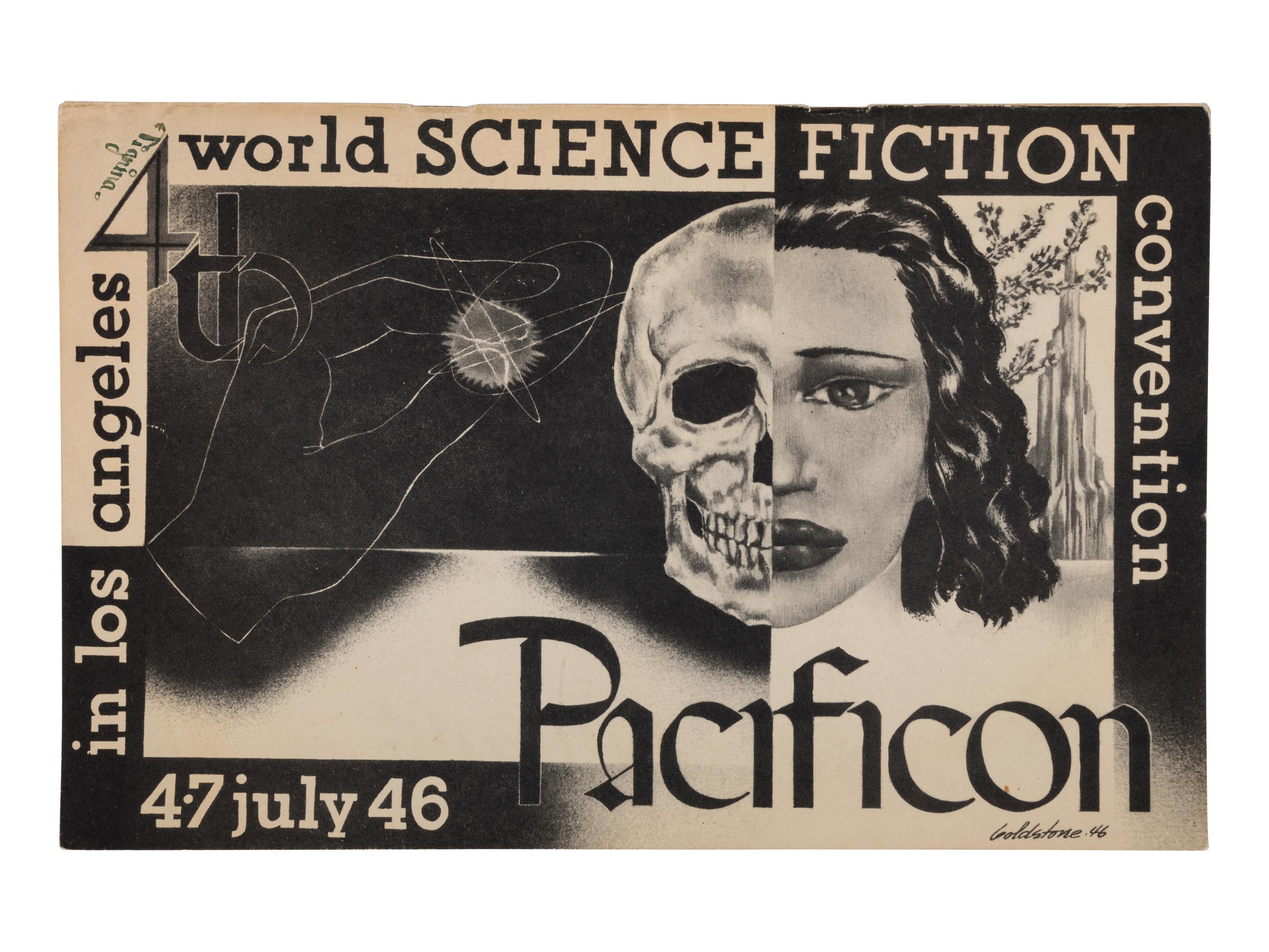 [WORLD SCIENCE FICTION CONVENTION]. Souvenir program booklet for Fourth Annual World Science Fiction Convention signed by numerous science fiction personalities. 1946.